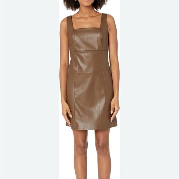 The Drop Women's Hank Vegan Leather Dress NWT SMALL - Picture 2 of 8